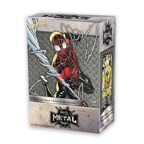 upper deck marvel marvel spider-man metal universe trading cards box|marvel spider man trading cards.